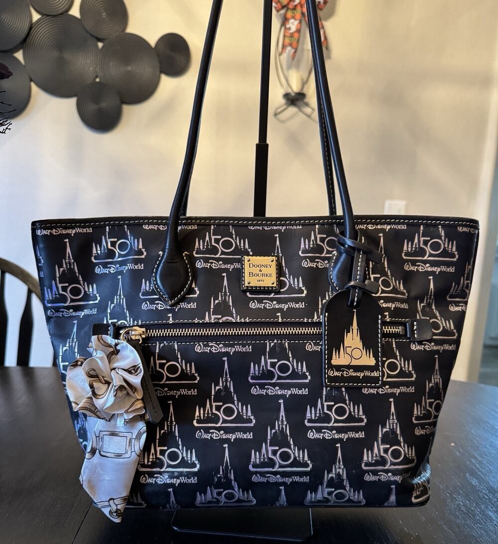 Dooney And Bourke Walt Disney World 50Th Anniversary Annual Passholder Tote Bag